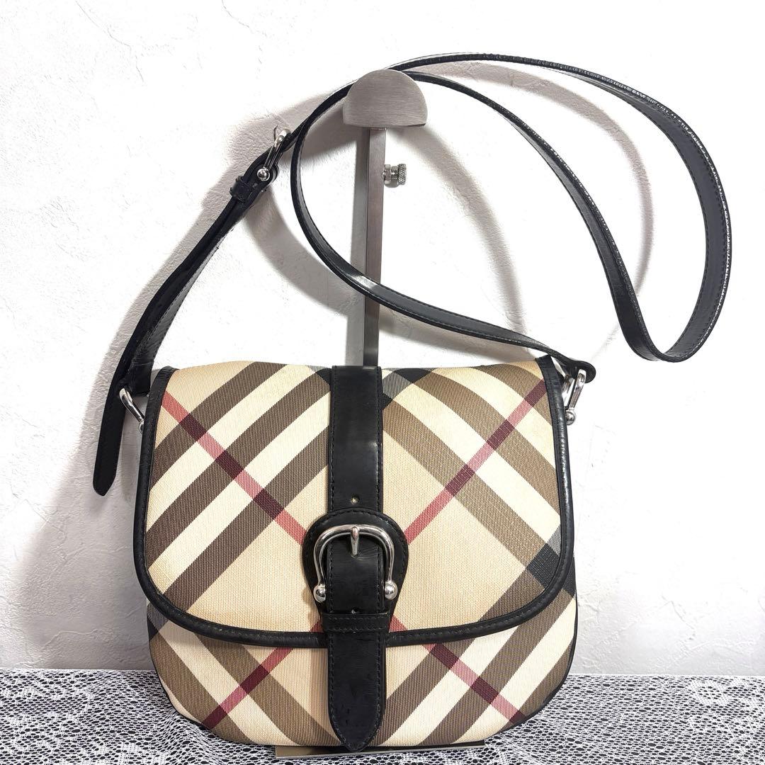 バーバリー Burberryショルダーバッグ ノバチェック PVCメガチェック