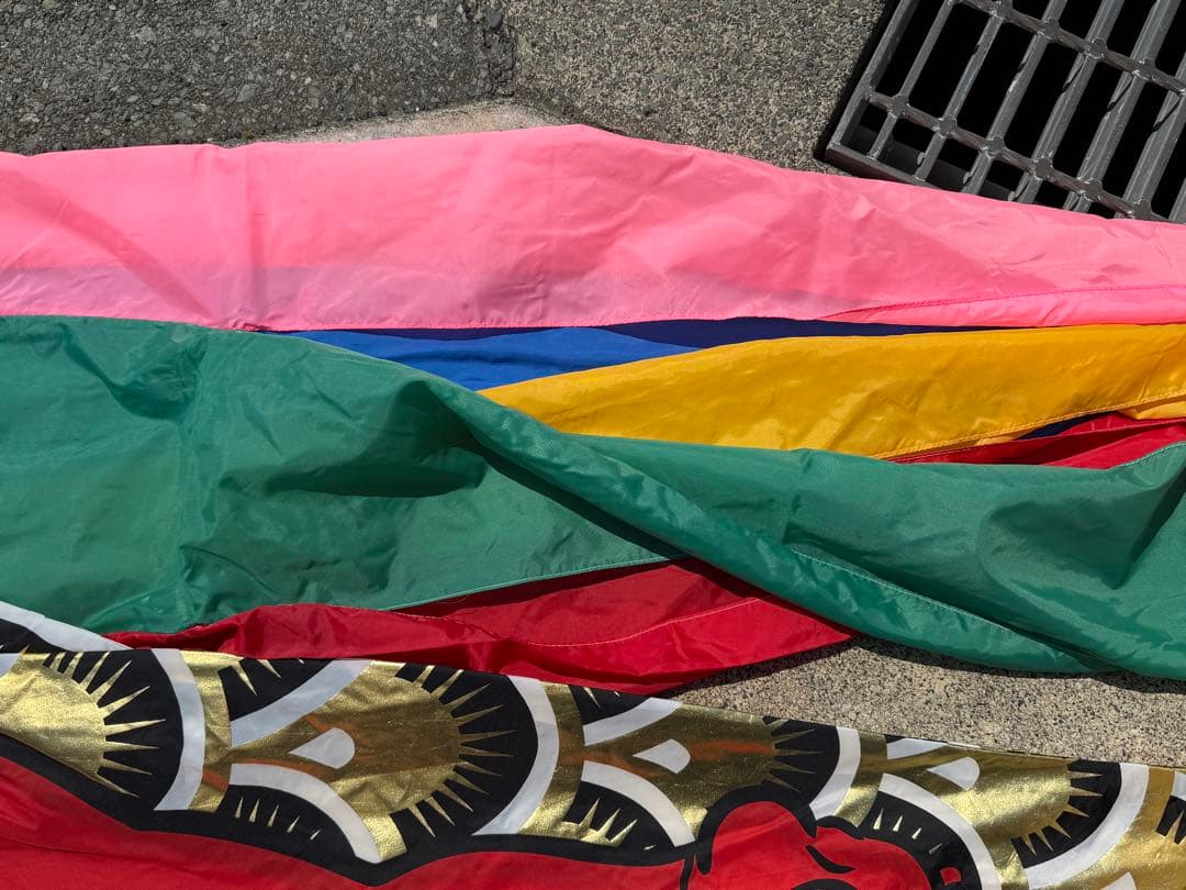 中古 鯉のぼり ⑤ 5m 黄金金太郎 こいのぼり 3色+吹流し こどもの日 節句