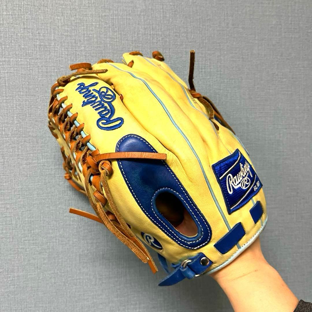 1017 ローリングス HOH 型抜群 即戦力 美品 軟式 外野手用グローブ 左