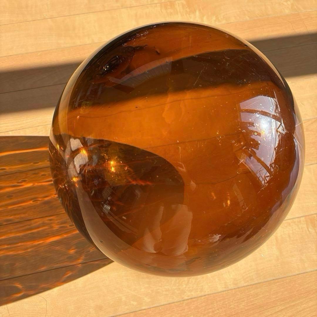 琥珀色　（アンバー）ガラス浮き玉　漁具