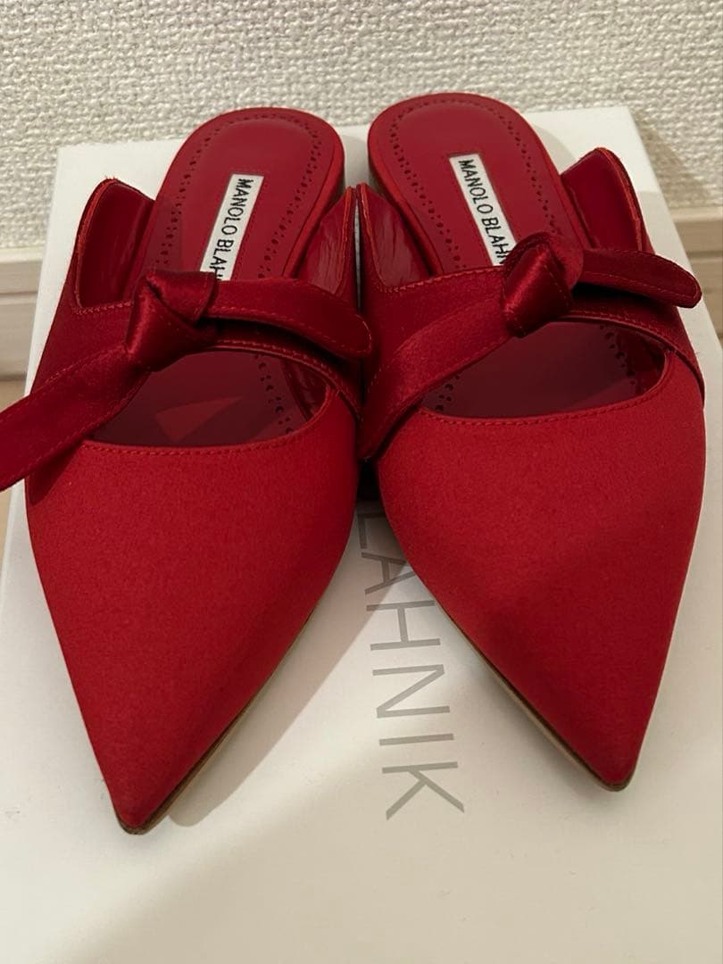 Manolo blahnik フラットミュール　34
