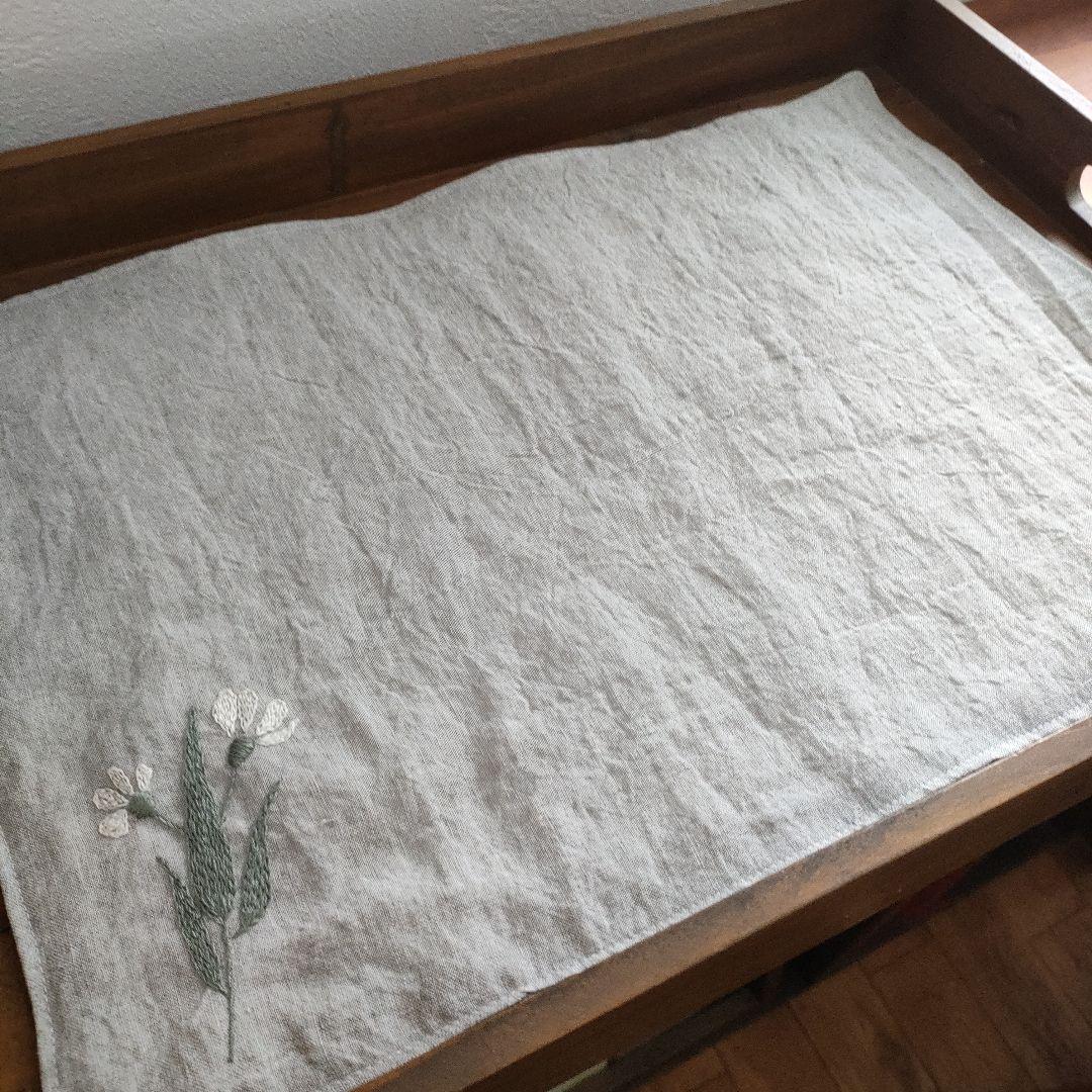 【リネン刺繍　さおまま様オーダー専用ページ】マルチクロス　ランチョンマット