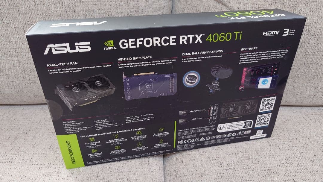 新品 未使用 ASUS DUAL RTX 4060 Ti O16G EVO