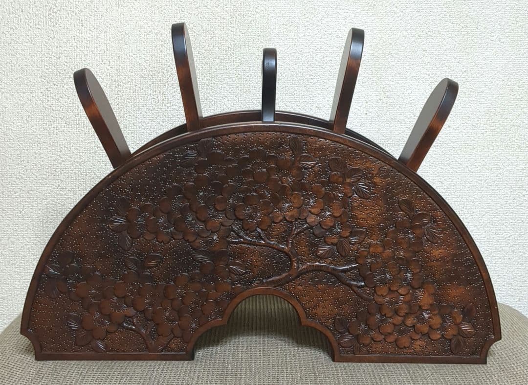 軽井沢彫り　スリッパラック