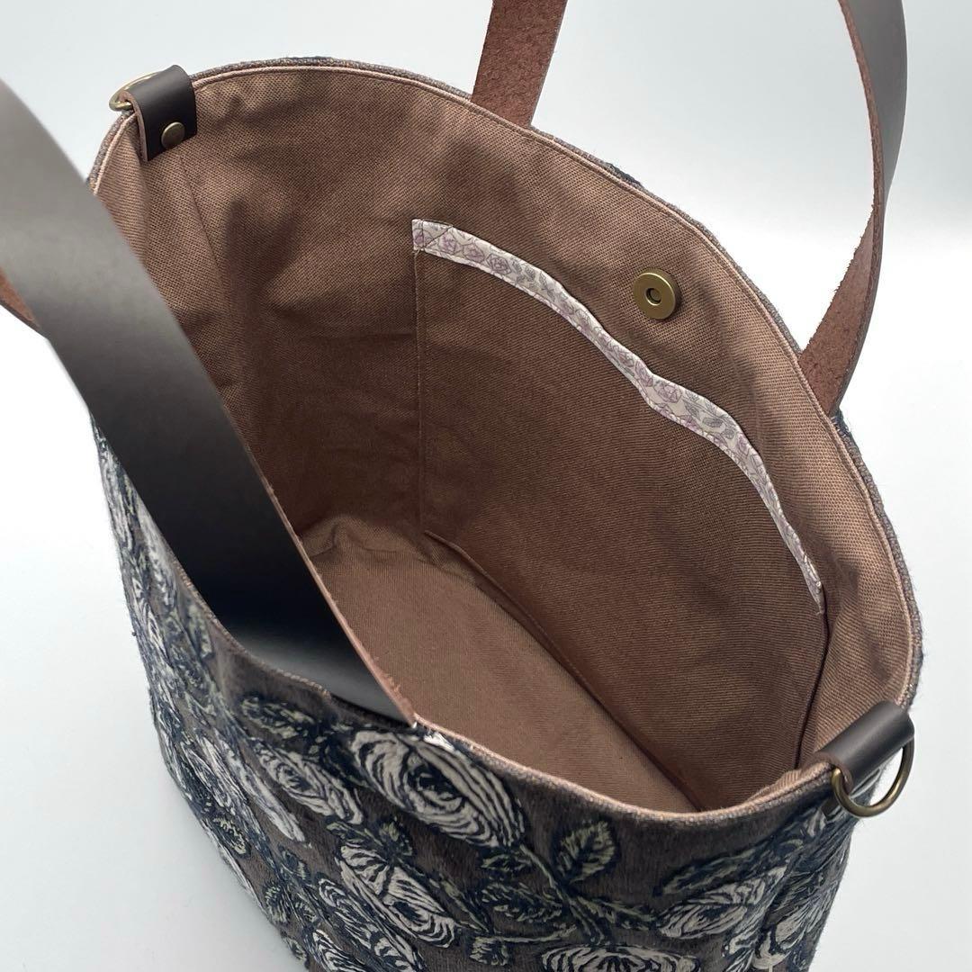 ㊻ミナペルホネン*rosy トートバッグ ハンドメイド