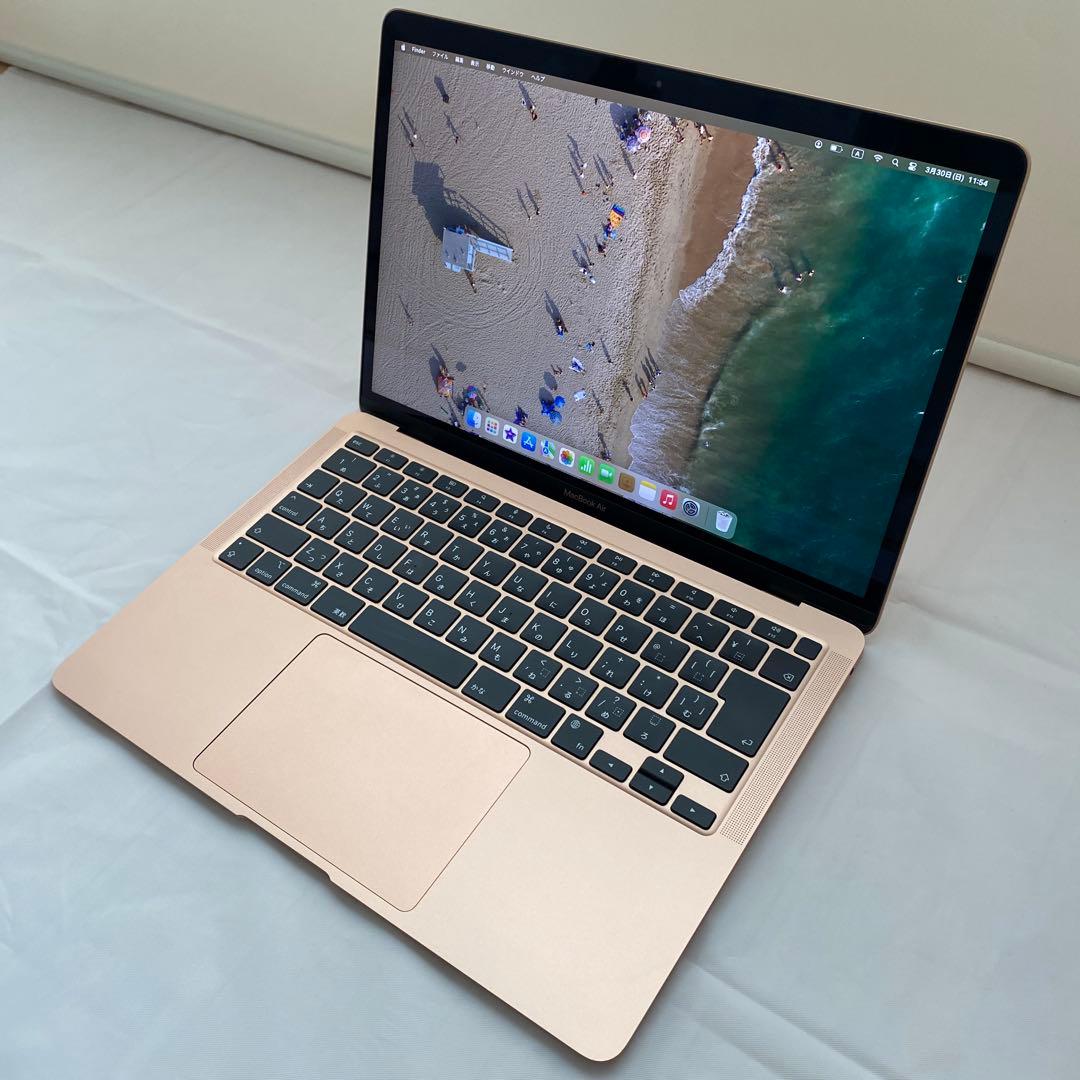 【美品】MacBook Air 2020_M1/8GB/512GB_GLD