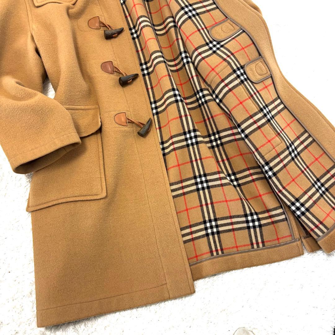 Burberry ダッフルコート カシミヤ ノバチェック キャメル