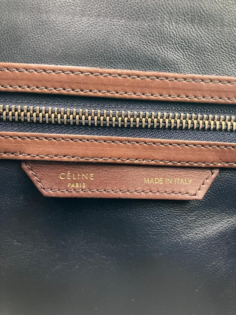 CELINE セリーヌ ラゲージ ミニ ショッパー ハンドバッグ レザー