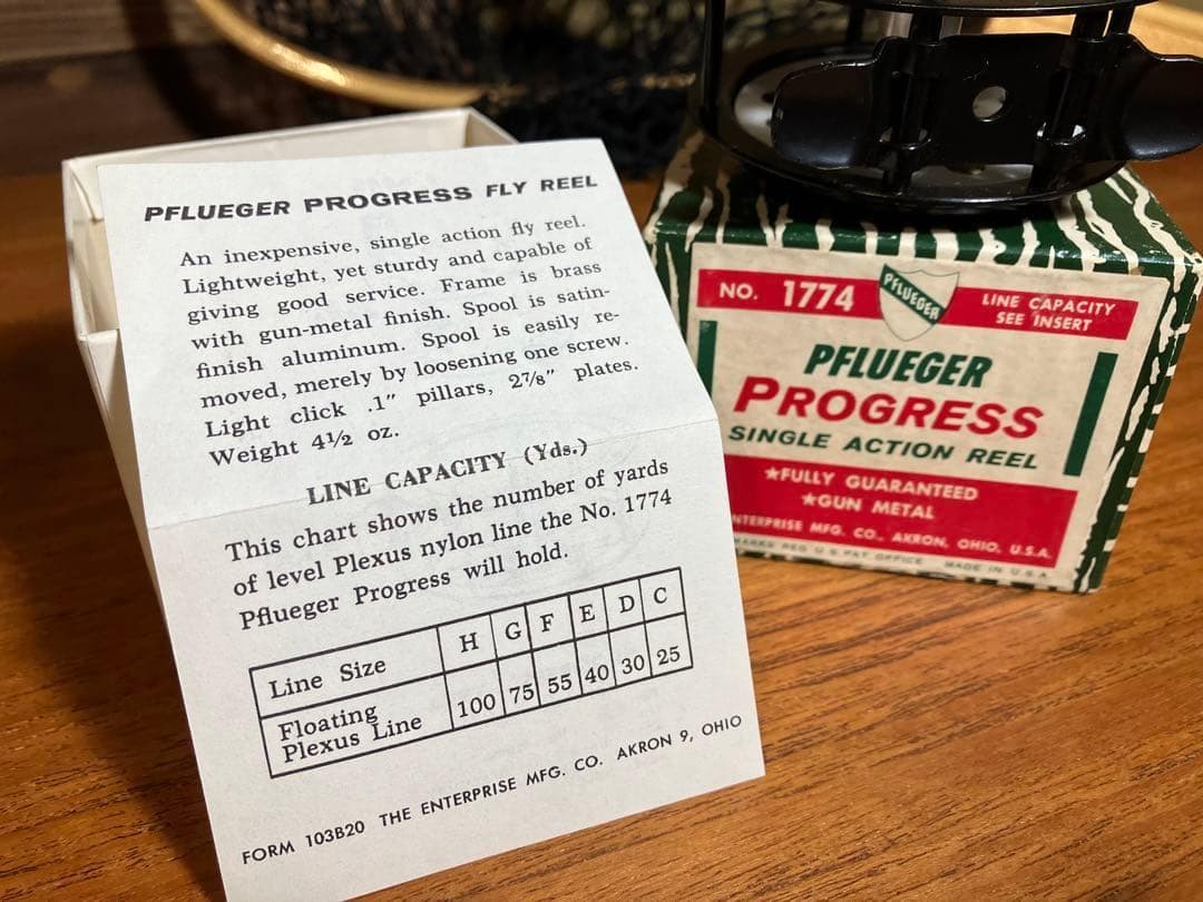 USA製　ヴィンテージ fly reel フライリール 箱付き レトロ