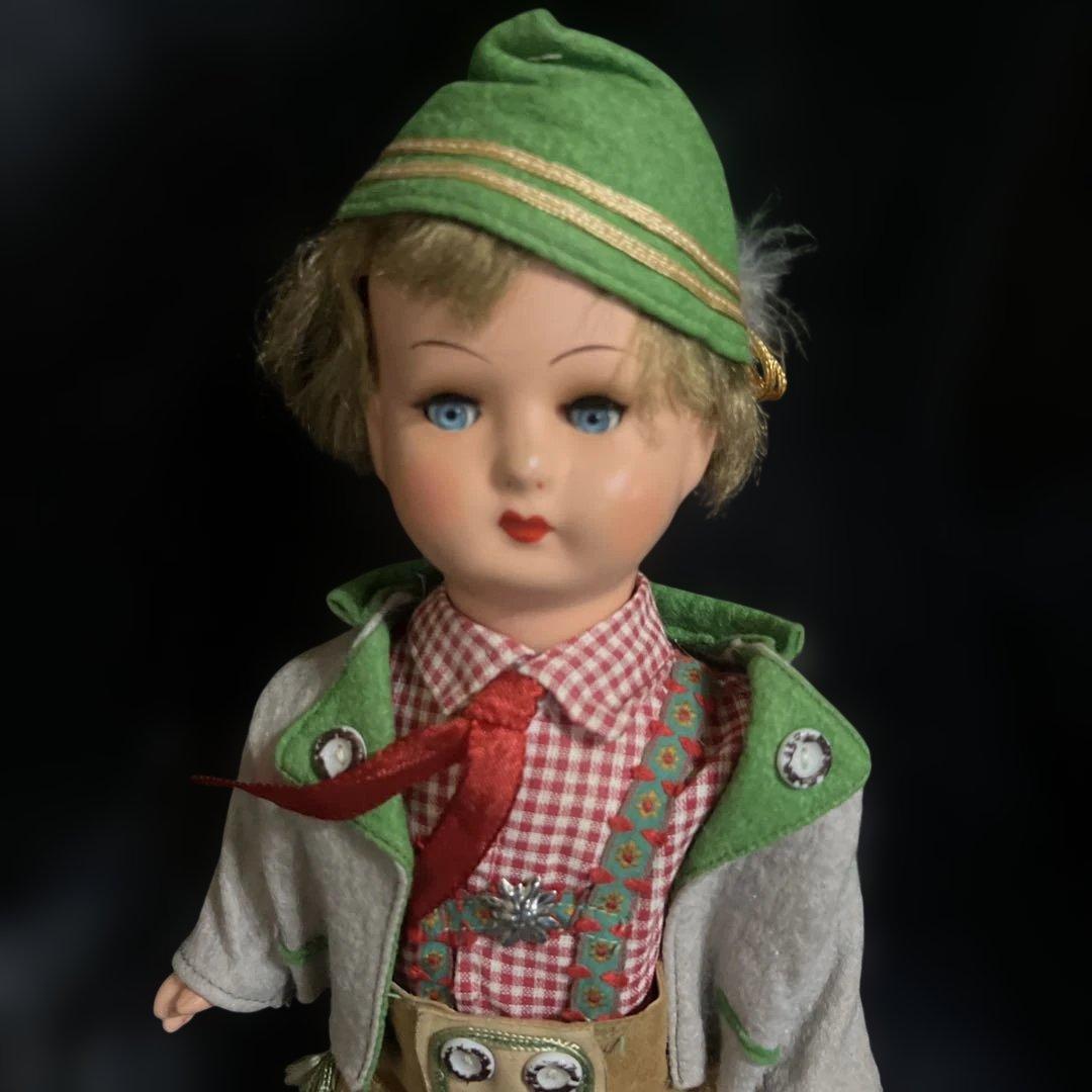 ドイツ　ヴィンテージ人形　アンティーク　オブジェ　コレクション　昭和レトロ