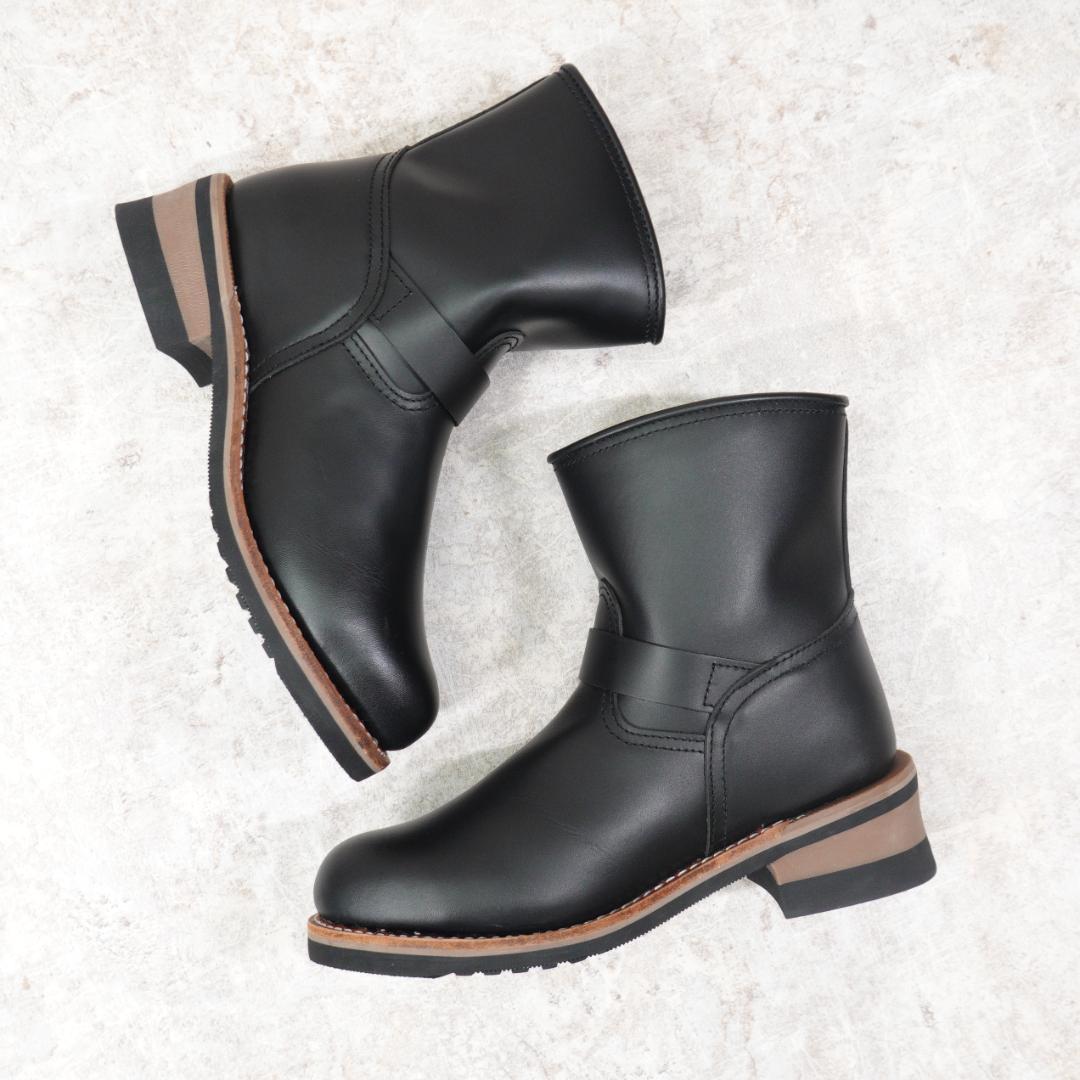 AVIREX HORNET ショートエンジニアブーツ 8.5 ブラック