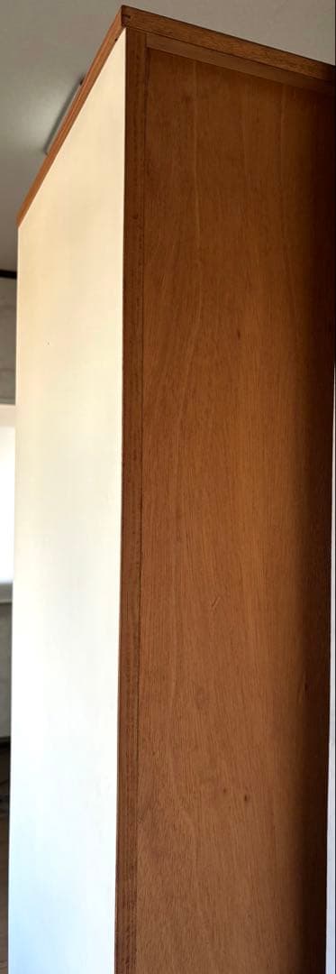 最終お値下げ！木製洋服ダンス　オフホワイト　シンプル　平成レトロ