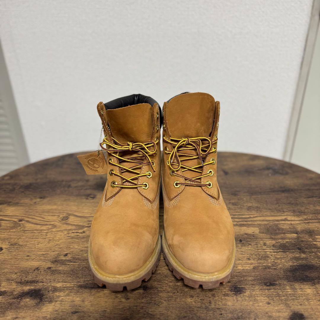 Timberland 防水レザー ワークブーツ ベージュ