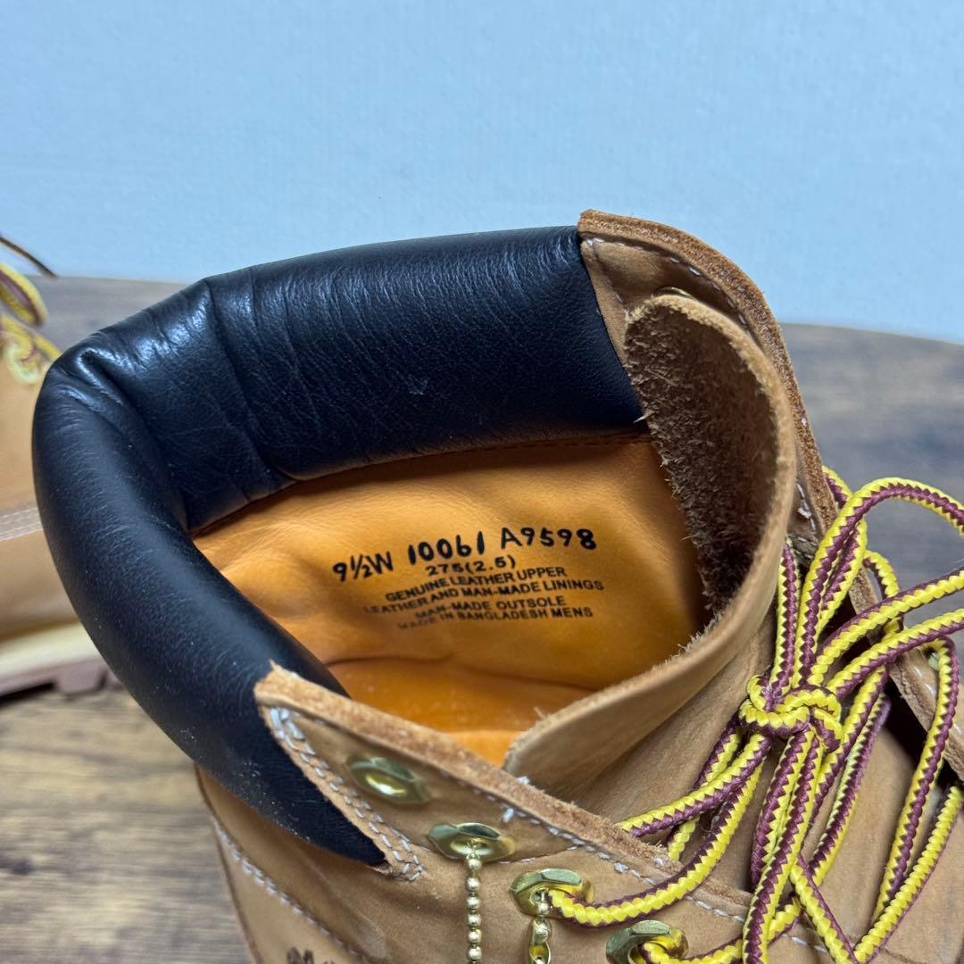 Timberland 防水レザー ワークブーツ ベージュ