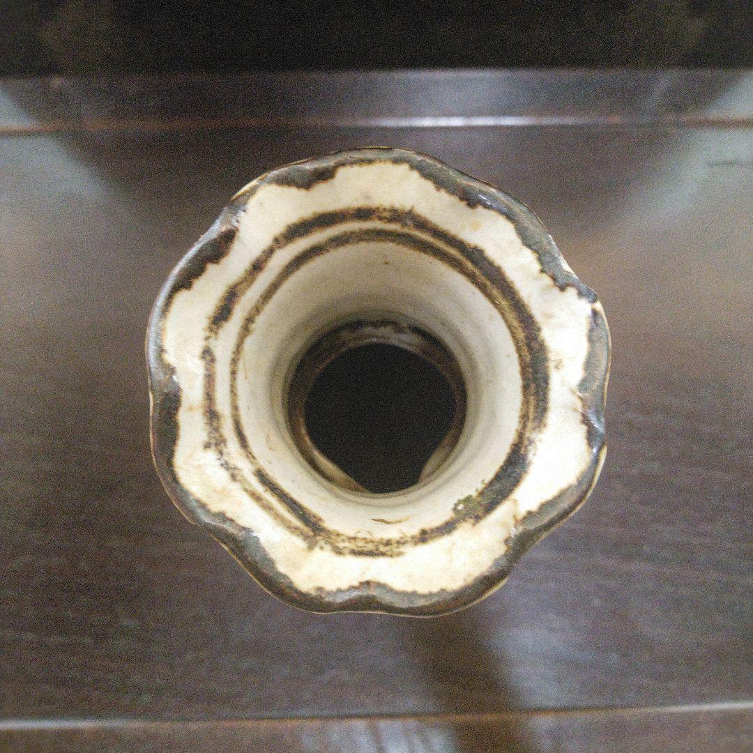 NO254 佐藤敏　京焼き　絵付け花瓶