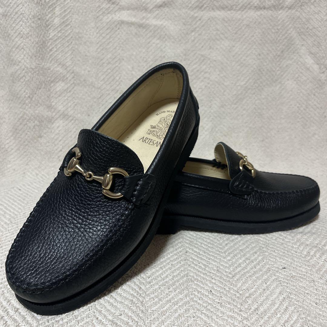 極美品 ARTESANOS アルテサノス ビットローファー 金 38 春の定番