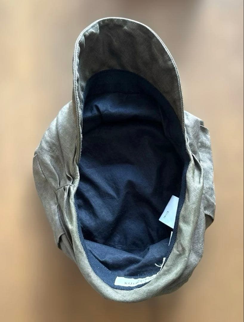 KIJIMA TAKAYUKI（キジマタカユキ）リネンワークキャップ　サイズ1