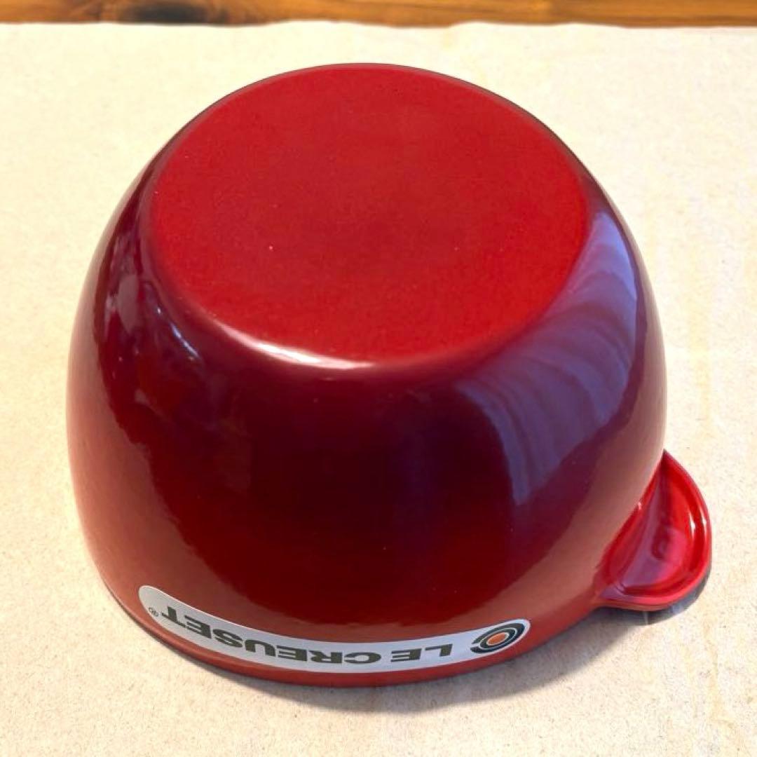LE CREUSET りんご 型 両手鍋 赤 ルクルーゼ 鍋 アップル レア