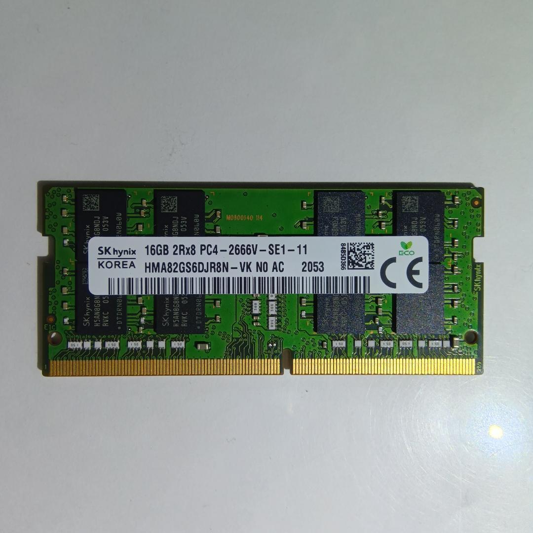 16GB DDR4 ノートPC用メモリ