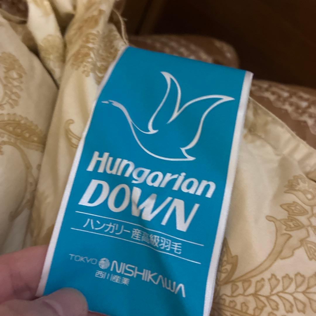 希少　東京西川　高級羽毛布団 ハンガリーグース1.3kg 綿100%
