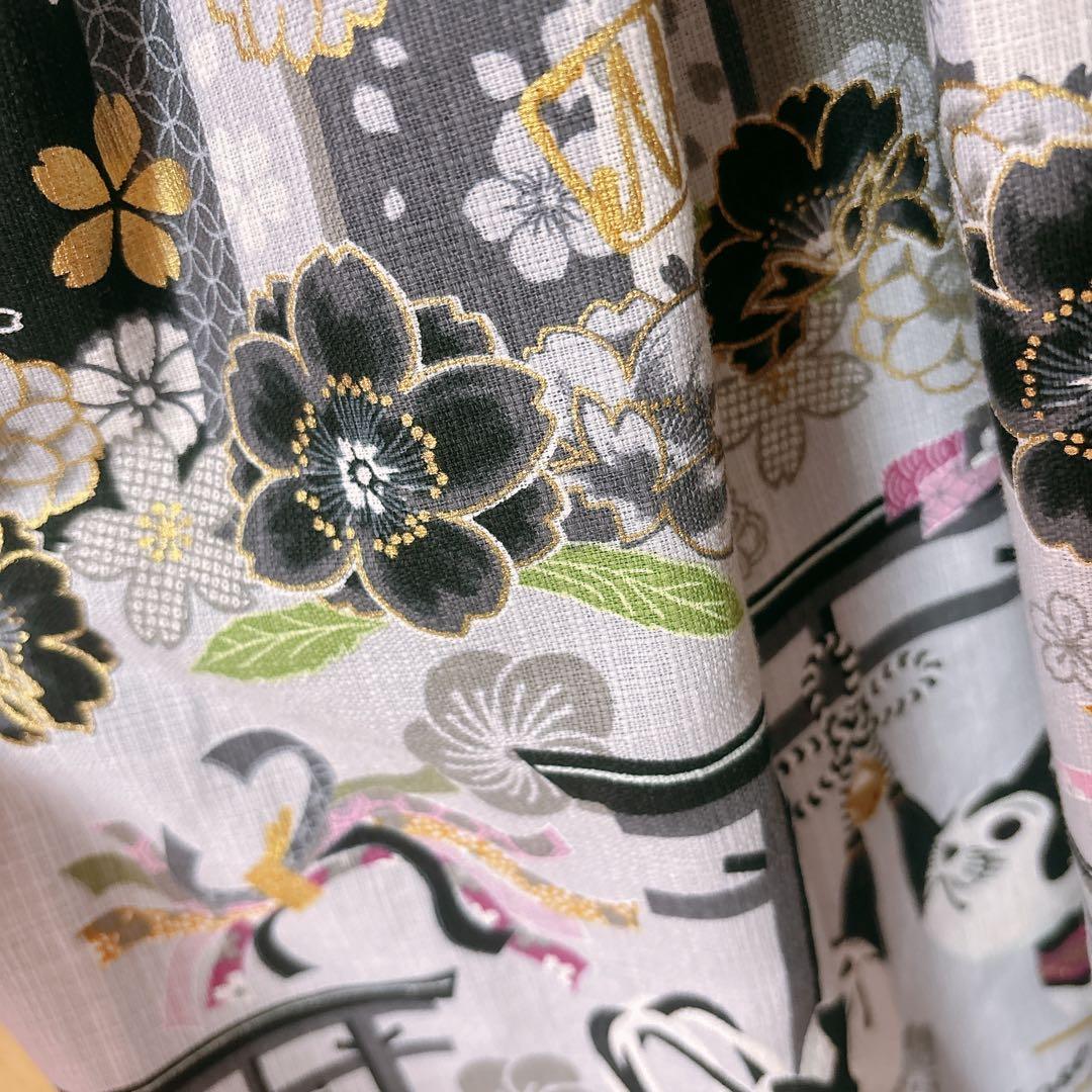 morphose いろどり花てまりワンピース　くろつち　和ロリ