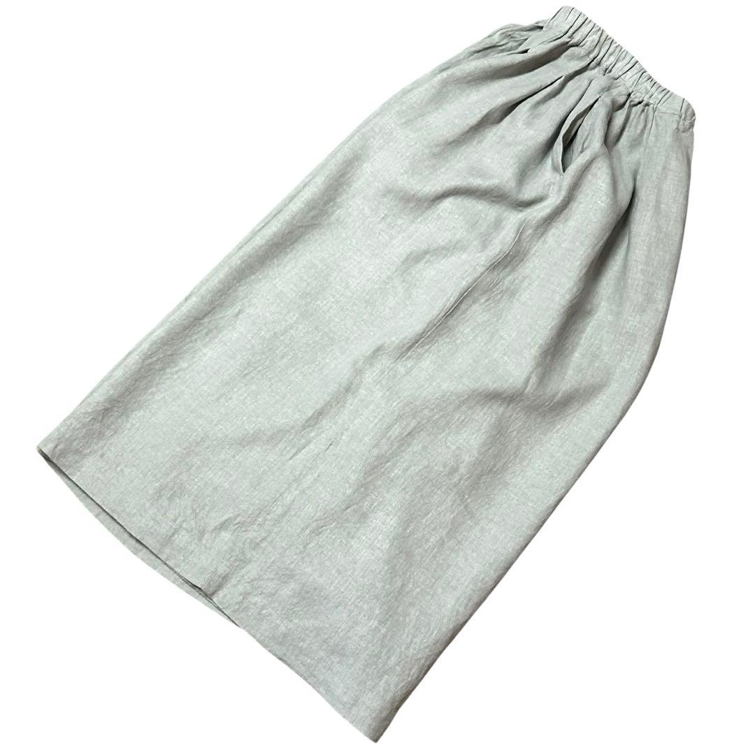 ikkuna ギャザードパンツ リネン100%