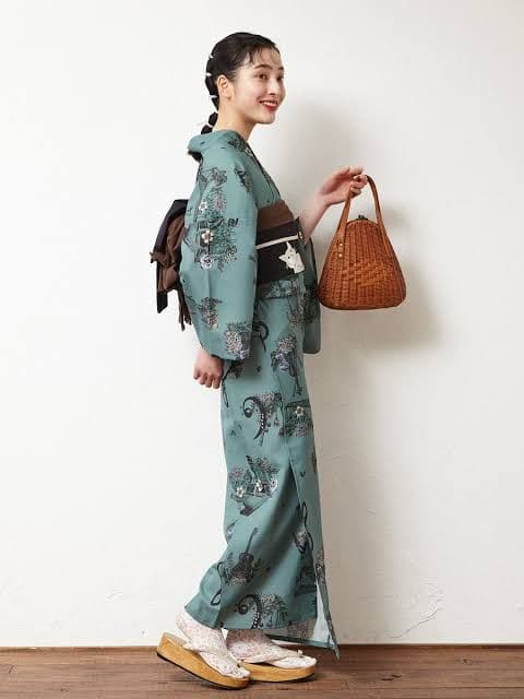 ふりふ浴衣セット【クルエレ浴衣+レース帯+兵児帯2本+飾り紐2本】