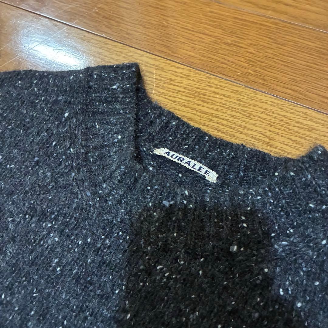 さ*ぁ様 オーラリー　カシミヤ 100 ニット　サイズ4 ミドルゲージニットセー