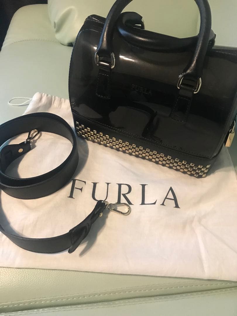 FURLA キャンディバッグ ストラップミニボストン