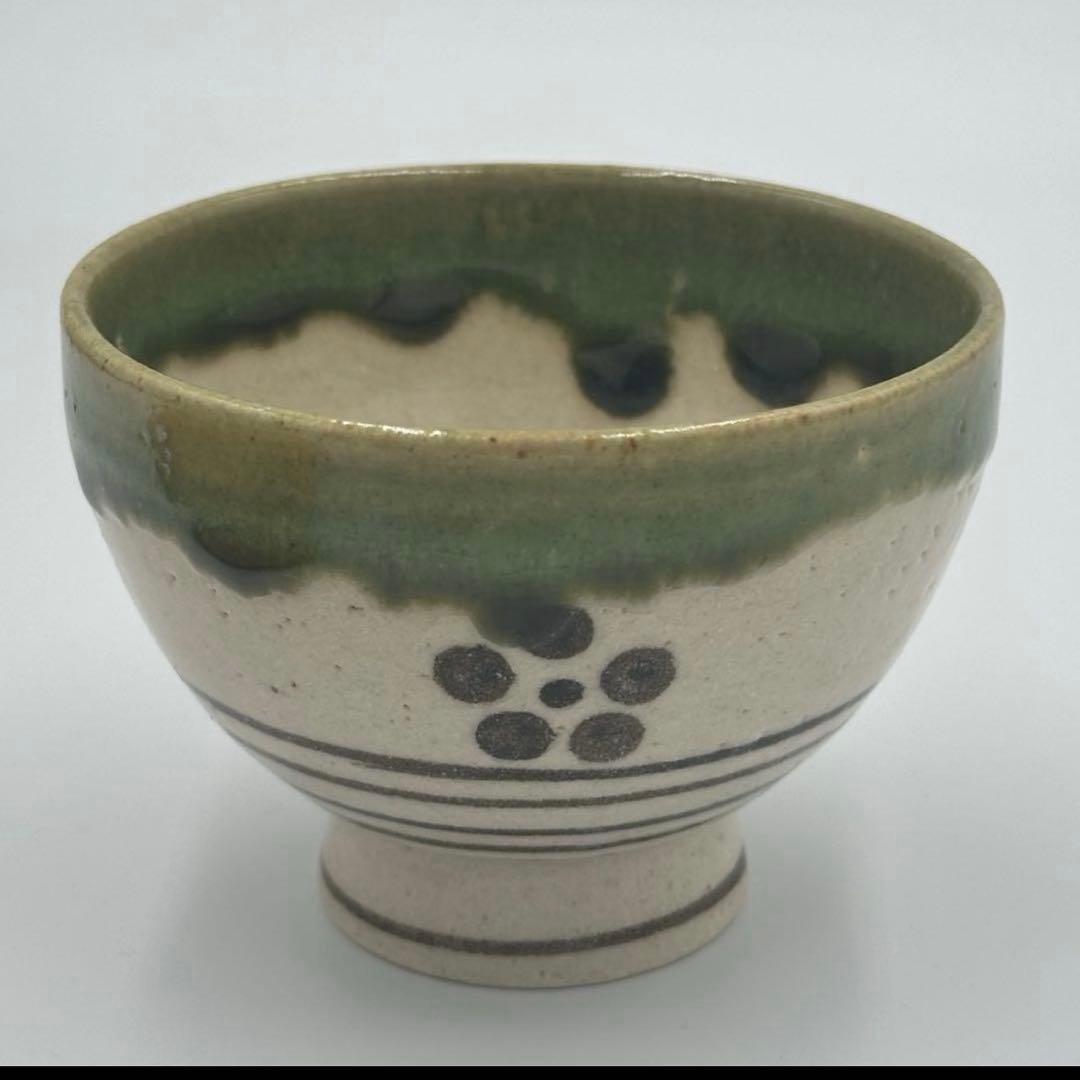 加藤光右衛門作　織部汲み出し茶碗　5客揃　共箱