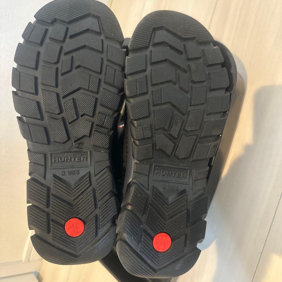 HUNTER ブラック スノーブーツ　ハンター　UK5 EU8 US7 24cm