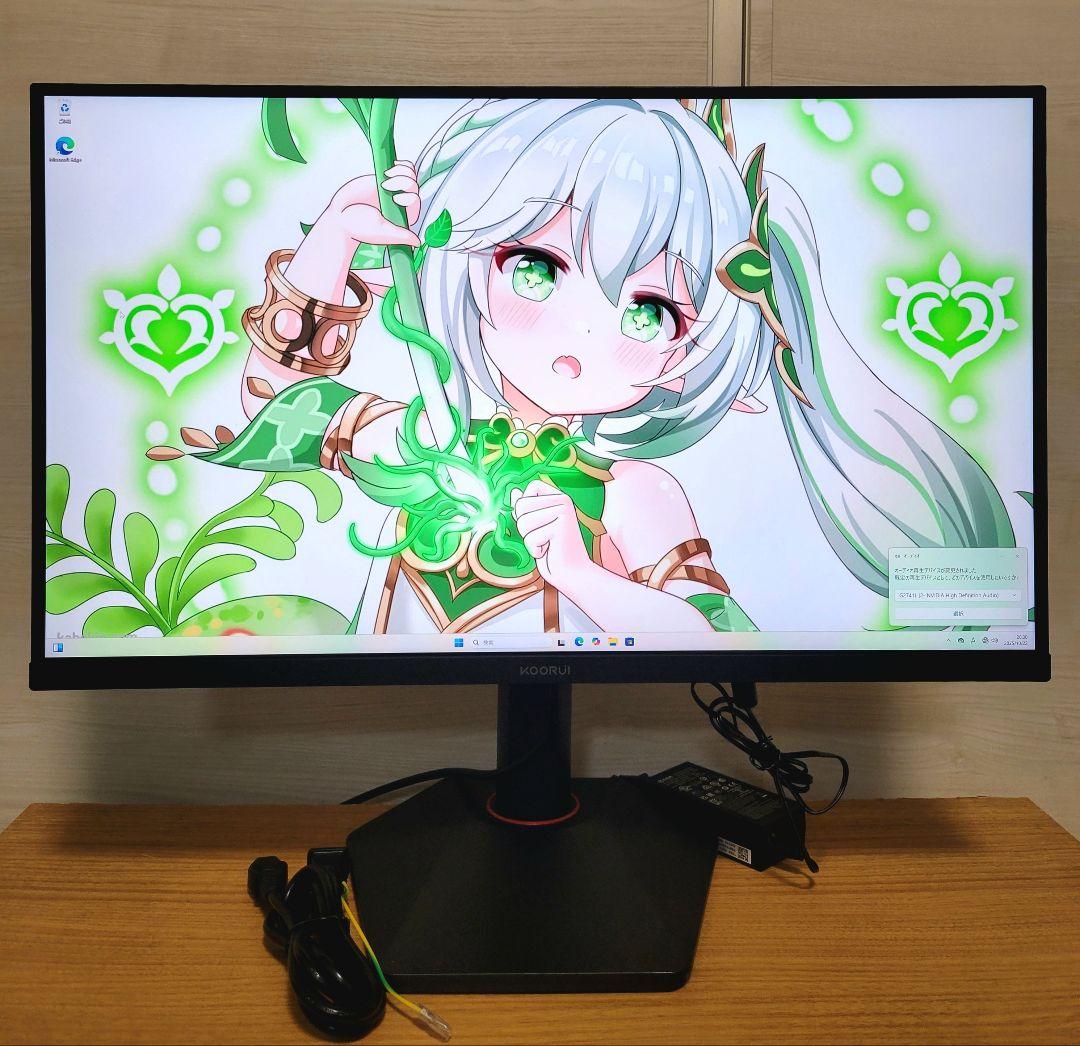 にら　美品　KOORUI 27インチ 4Kゲーミングモニター 320Hz