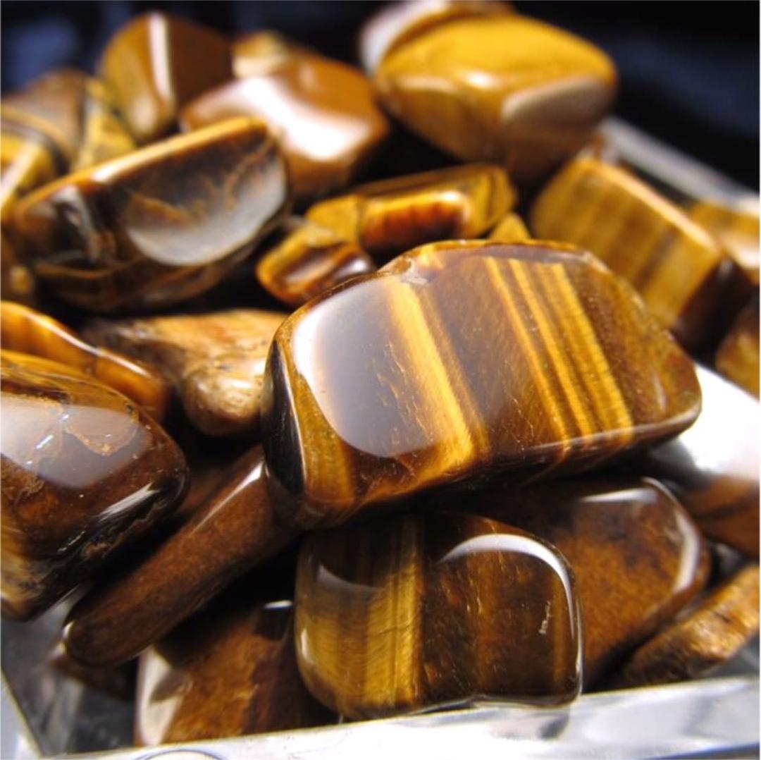 300g★特選一石★金運の代表石☆【タイガーアイ『虎目石』さざれ】❤️