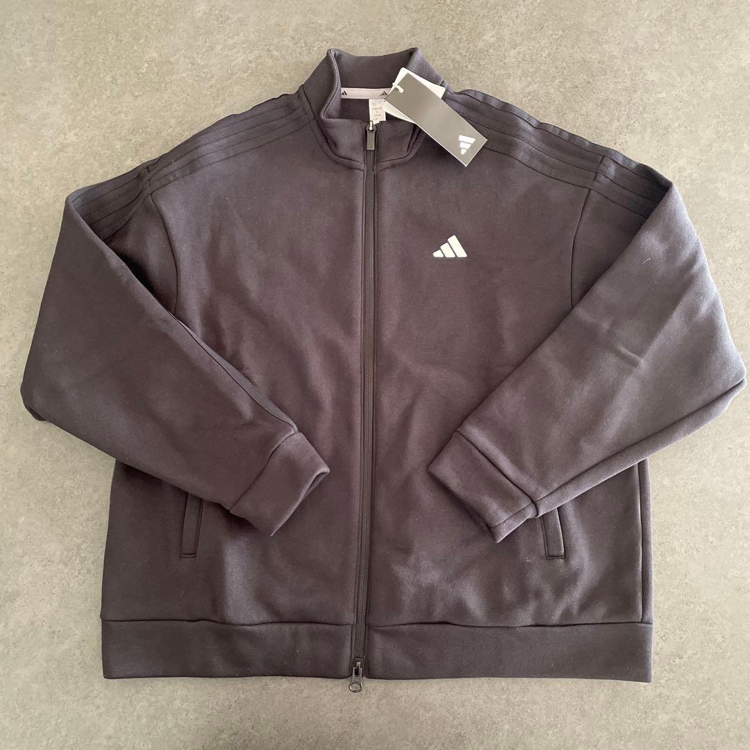 adidas golf セットアップ　スウェット　ゴルフウェア　スリーストライプ