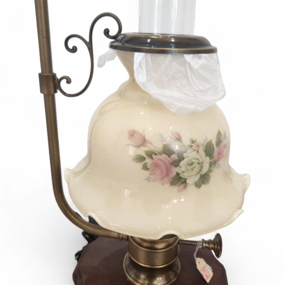 美品 vintage Made in Italy 卓上ランプ 薔薇 小物入れ付き