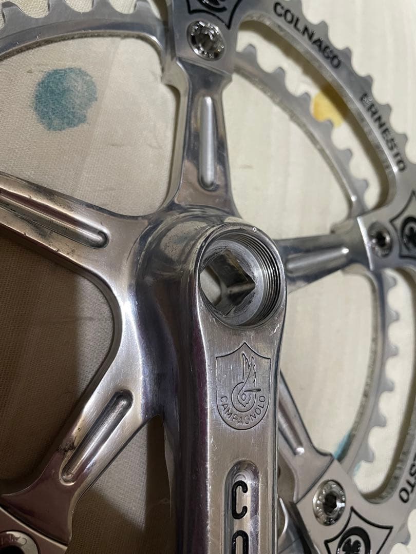 カンパニョーロCOLNAGO 刻印レコードクランク特注170ミリ53-42tレア