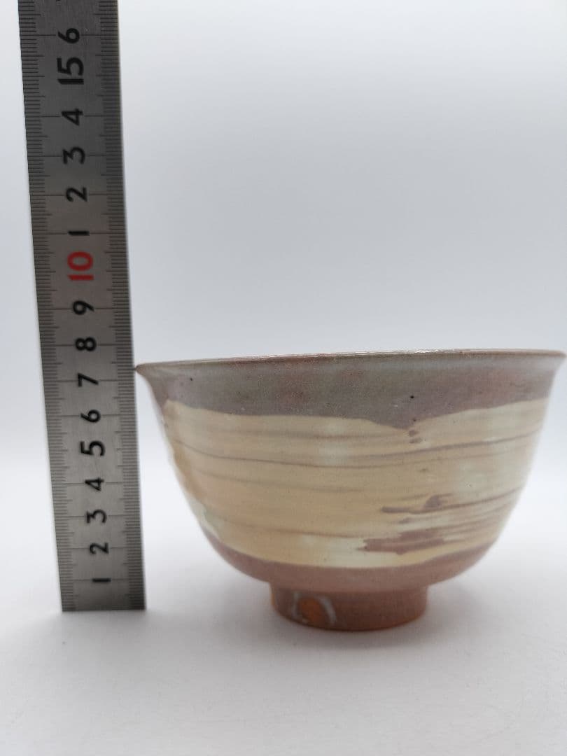 c859 数茶碗 暦手三島 外刷毛目　加藤春永 10客 木箱 茶道具 古物