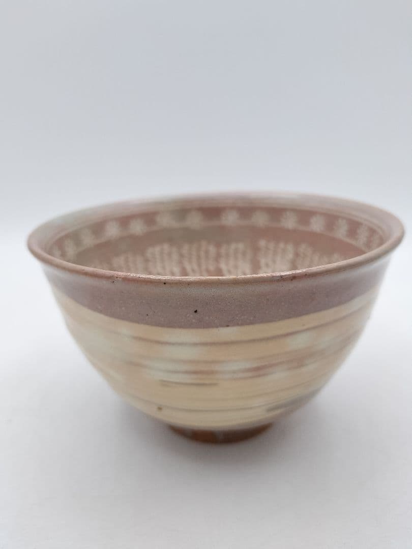 c859 数茶碗 暦手三島 外刷毛目　加藤春永 10客 木箱 茶道具 古物