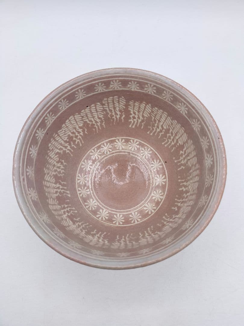 c859 数茶碗 暦手三島 外刷毛目　加藤春永 10客 木箱 茶道具 古物