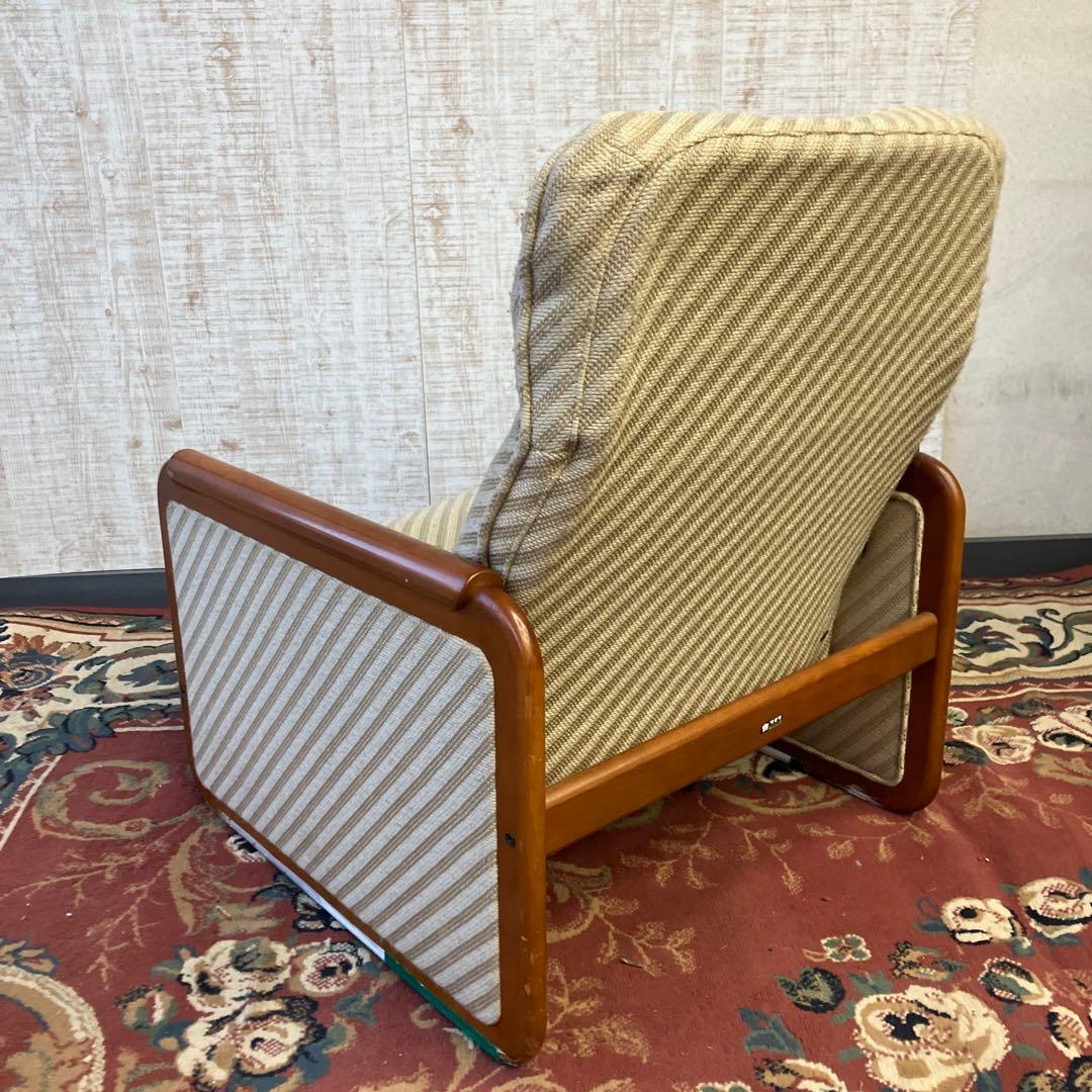 昭和レトロ カリモク リクライニングチェア 一人掛けソファー ロビーチェア