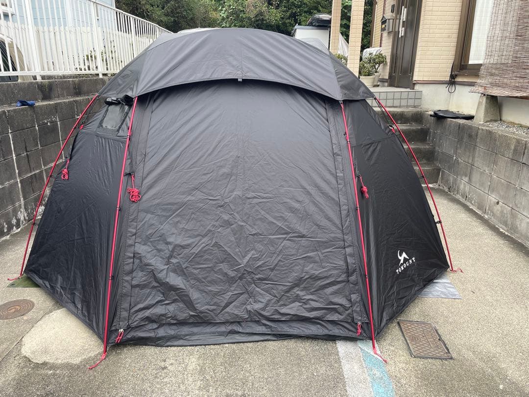 さんだぁ TOMOUNTドーム型テント ブラック