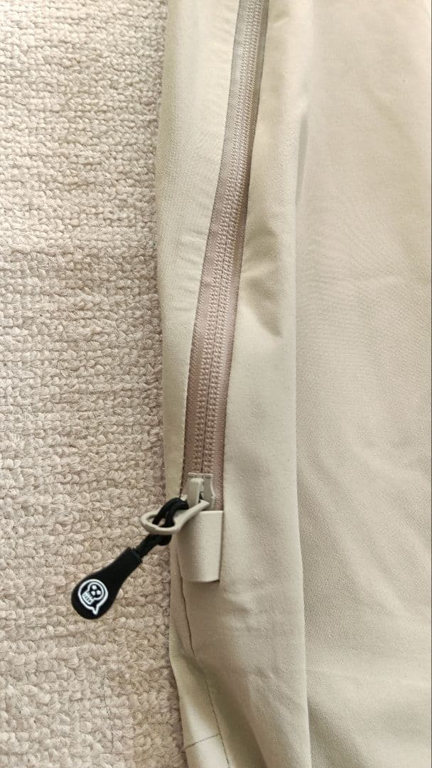 美品 unfudge アンファッジ PEEP BIB PANTS ベージュ