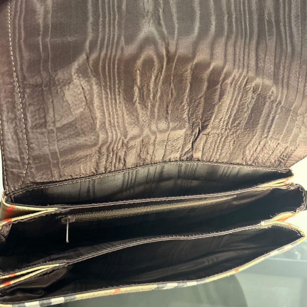 【美品】　バーバリー ショルダーバッグ シャドーホース ノバチェック