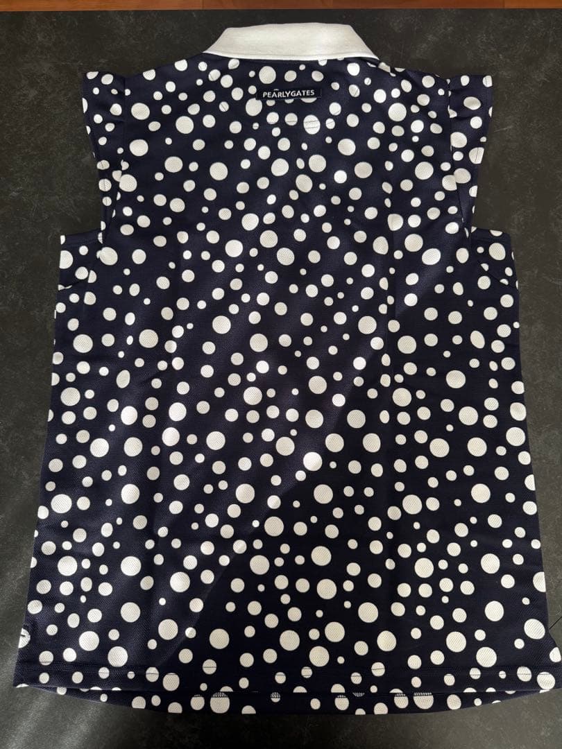 PEARLY GATES 水玉ポロシャツ ネイビー未使用