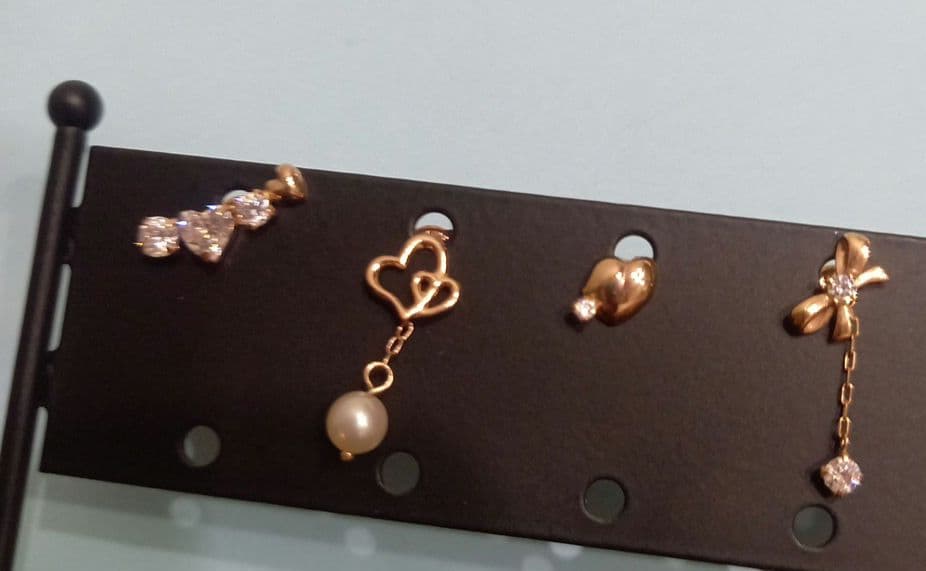 4℃　K10　ピアス　4個セット　片耳