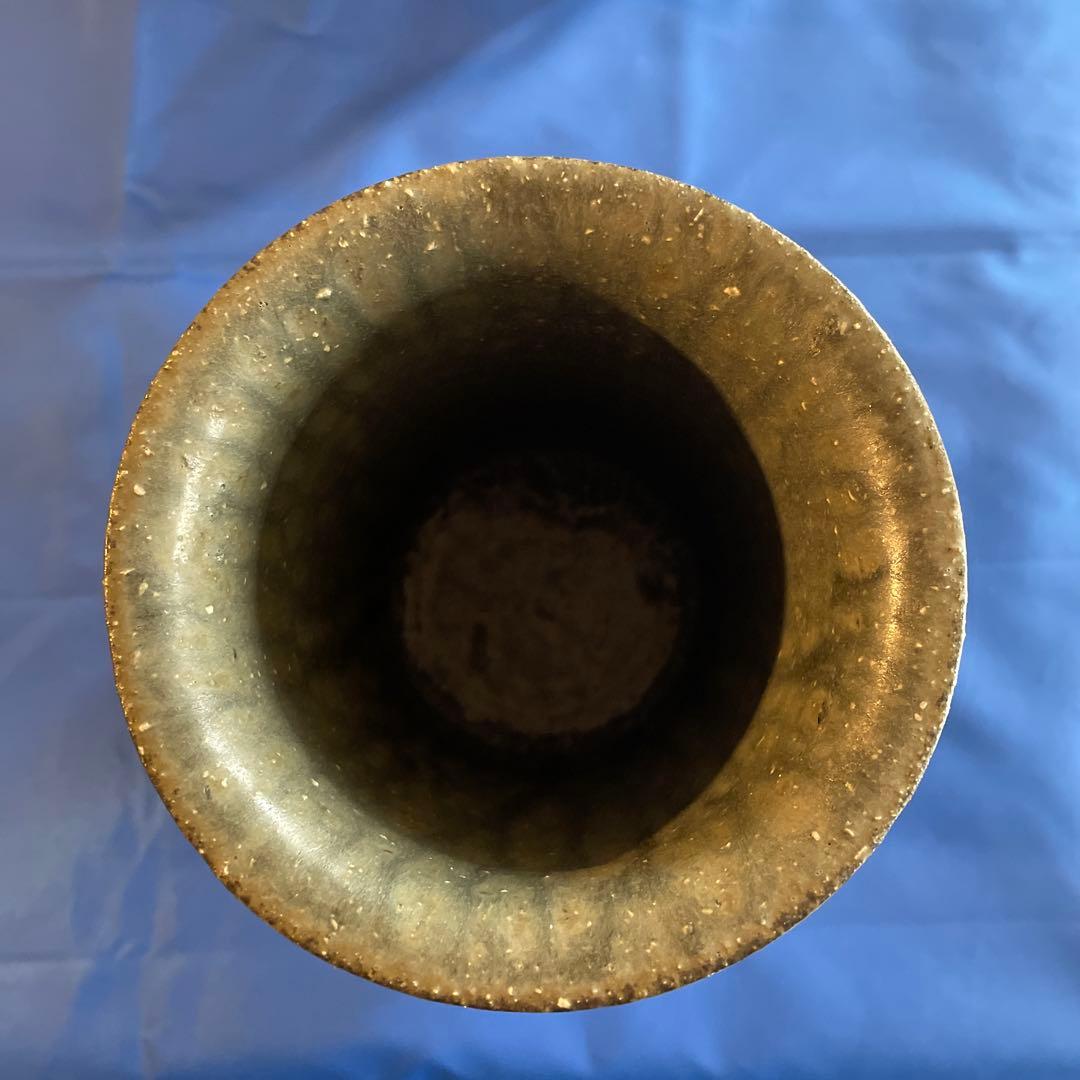 珍品　獣足花瓶　名工吉川充作