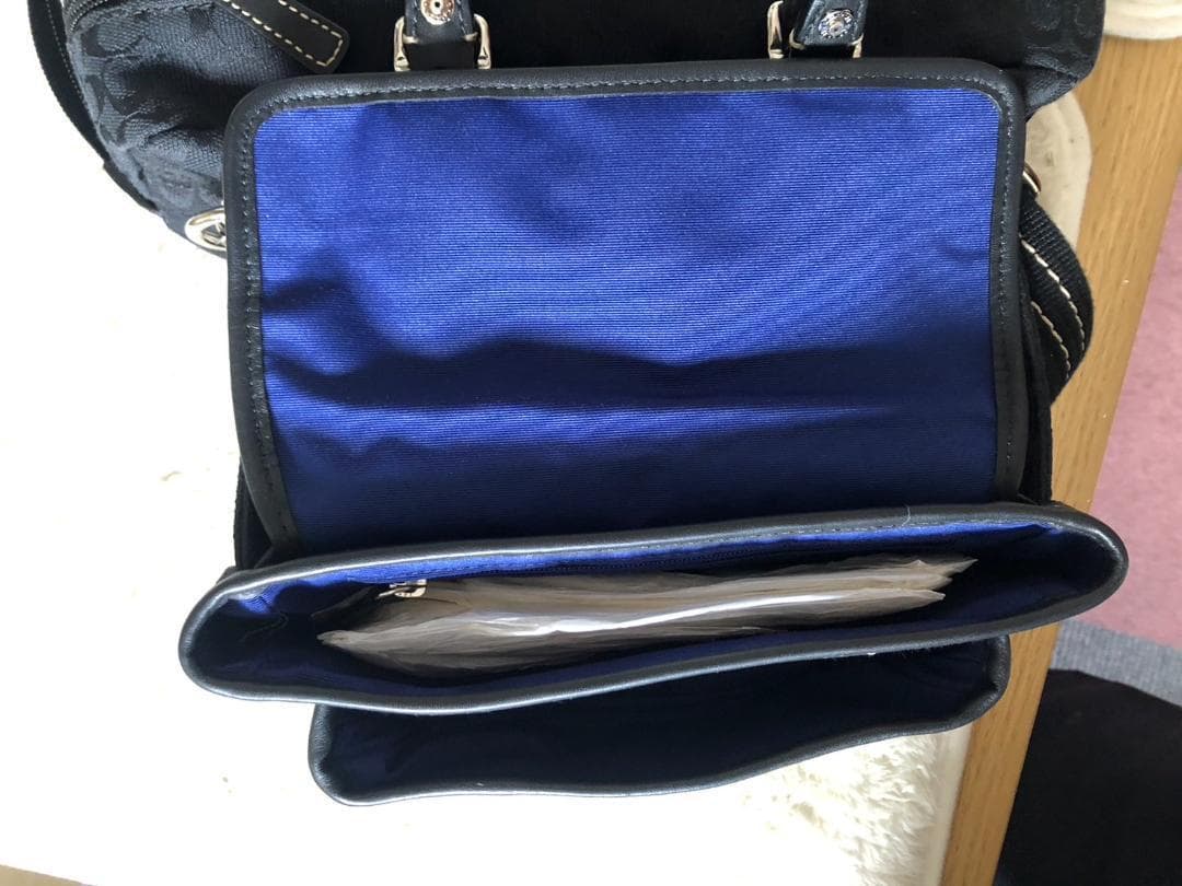 【未使用に近い】COACH　シグネチャー　ウエストバッグ+シューズケースのセット