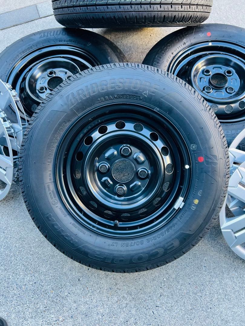 ★納車外し★軽バン　軽トラ　タイヤ　ホイールセット　145/80R12 LT★