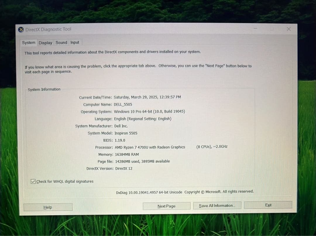 DELL Inspiron 5505 ryzen 7 シルバー ノートPC 本体