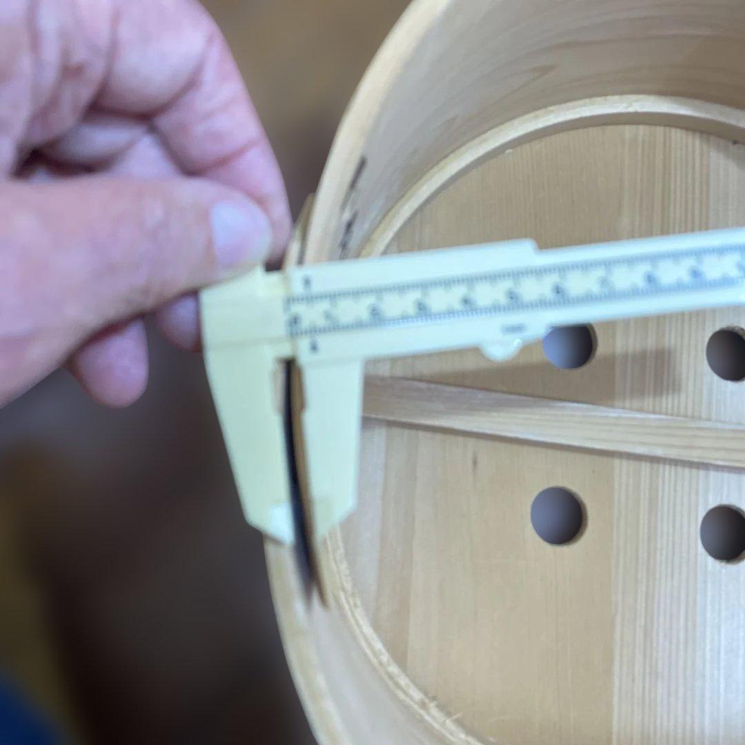 大型　曲げわっぱのセイロ　二段